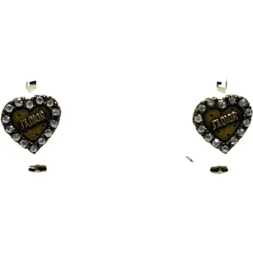 Pre-owned Jewellery, female, , Size: ONE SIZE Pre-owned Metal earrings - Dior Vintage - Modalova