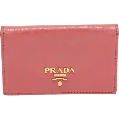 Pre-owned Wallets, female, , Size: ONE SIZE Pre-owned Leather wallets - Prada Vintage - Modalova