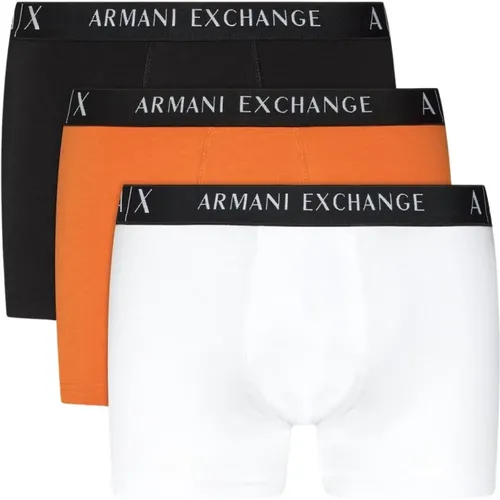 Boxershorts mit Eingelegtem Logo , Herren, Größe: L - Armani Exchange - Modalova