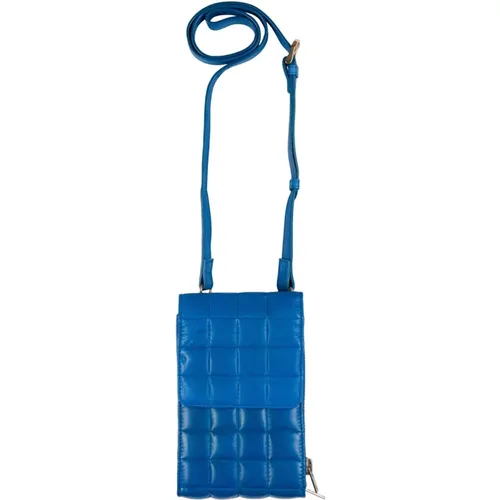 Quilted Mobile Bag Cobalt with Light Gold Accents , female, Sizes: ONE SIZE - Btfcph - Modalova