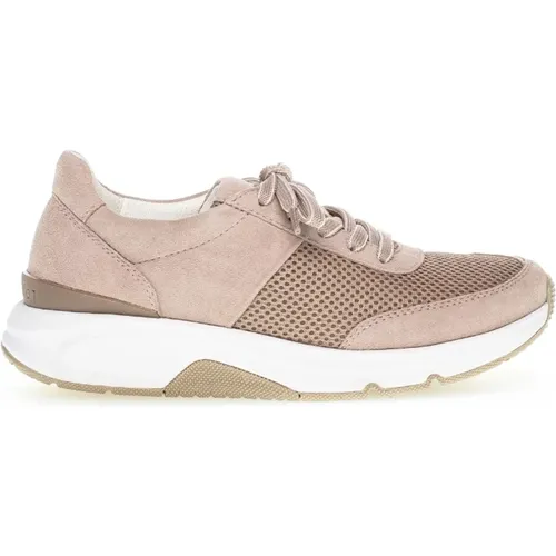 Rosa Textil Sneakers , Damen, Größe: 37 1/2 EU - Gabor - Modalova