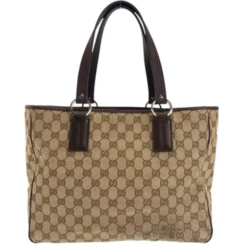 Pre-owned Tote Bags, female, , Size: ONE SIZE Pre-owned Canvas totes - Gucci Vintage - Modalova