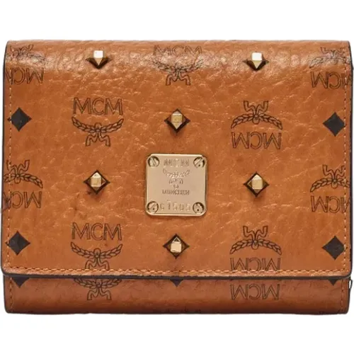 Pre-owned Coated canvas wallets , female, Sizes: ONE SIZE - MCM Pre-owned - Modalova