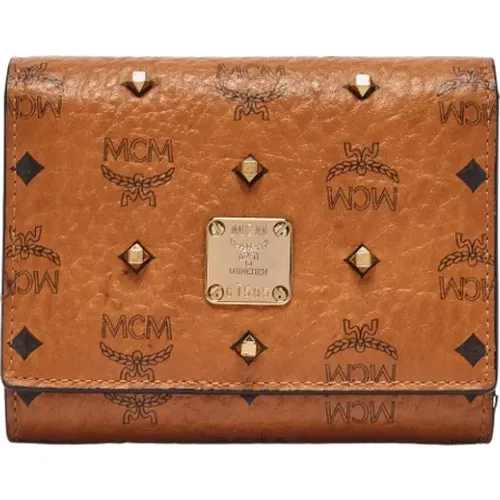 Pre-owned Wallets, female, , Size: ONE SIZE Pre-owned Coated canvas wallets - MCM Pre-owned - Modalova