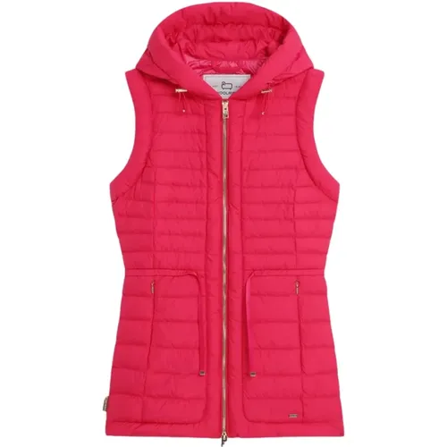 Vests, female, , Size: XS Hibiscus Vest - Water-Repellent Wind Resistant - Woolrich - Modalova