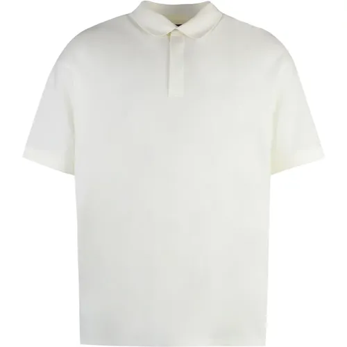 Tops,Baumwoll-Poloshirt mit Seitenschlitzen - Y-3 - Modalova