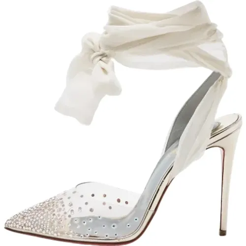 Pre-owned Pumps, female, , Size: 7 1/2 US Pre-owned Fabric sandals - Christian Louboutin Pre-owned - Modalova