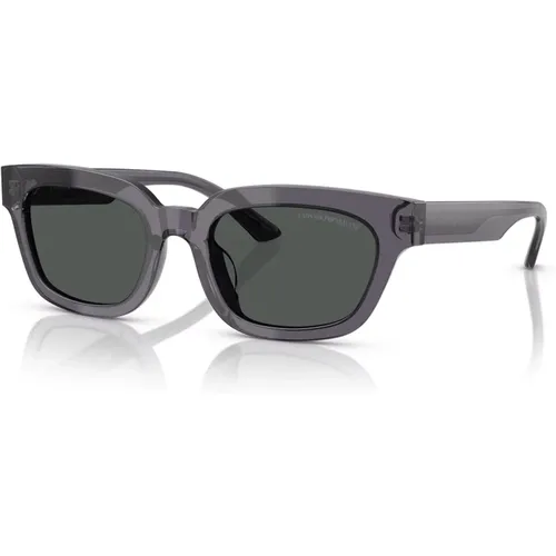 Dunkelgrau Rauch Sonnenbrille - Emporio Armani - Modalova