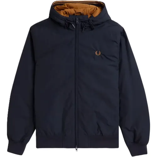 Winter Jackets, male, , Size: 2XL Hooded Brentham Jacket - Fred Perry - Modalova