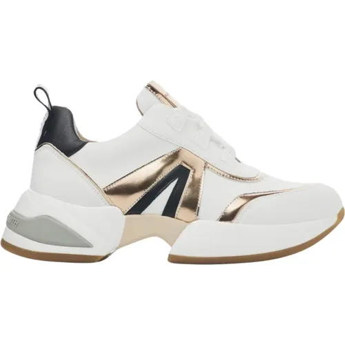Trendy Marble Sneakers with Copper Details , female, Sizes: 4 UK - Alexander Smith - Modalova