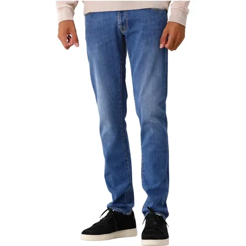 Klassische Zip Jeans , Herren, Größe: W31 - Tramarossa - Modalova