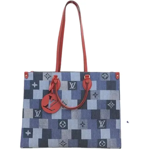 Pre-owned Tote Bags, female, , Size: ONE SIZE Pre-owned Denim louis-vuitton-bags - Louis Vuitton Vintage - Modalova