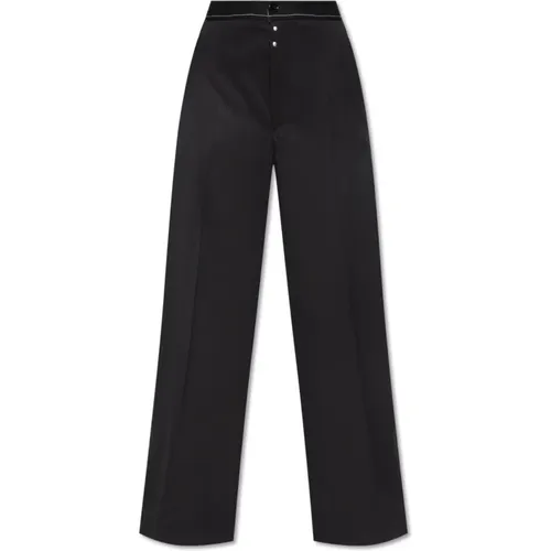 Hose mit weiten Beinen , Damen, Größe: 2XS - MM6 Maison Margiela - Modalova