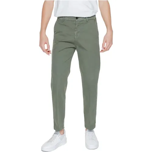 Chinos, male, , Size: L Cotton Linen Blend Trousers - Liu Jo - Modalova