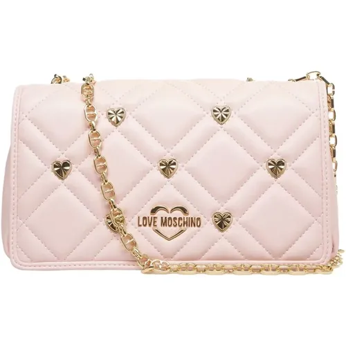 Cross Body Bags, female, , Size: ONE SIZE Rose Shoulder Bag with Chic Design - Love Moschino - Modalova