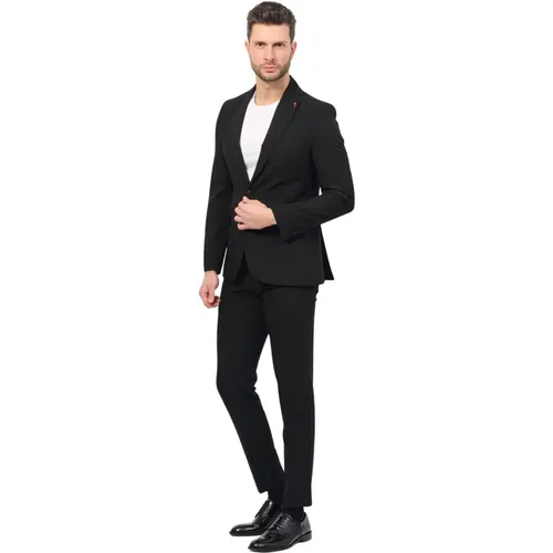 Elegantes Schwarzes Kleid mit Jacke , Herren, Größe: M - Mulish - Modalova