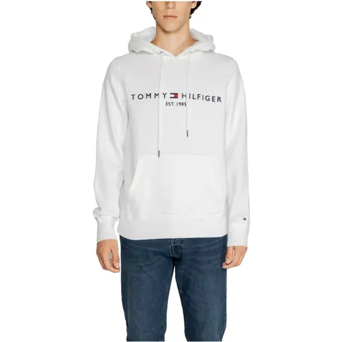 Hoodies, male, , Size: L Printed Hooded Sweatshirt Men Fall/Winter - Tommy Jeans - Modalova