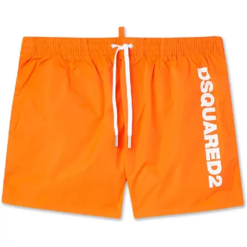 Stylish Boxer Midi Swimwear , male, Sizes: 2XL - Dsquared2 - Modalova