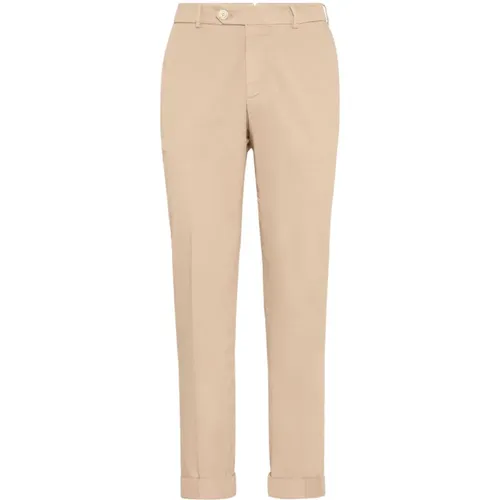 Italian Fit Cotton Gabardine Trousers , male, Sizes: 2XL, L, XL, M, 3XL - BRUNELLO CUCINELLI - Modalova