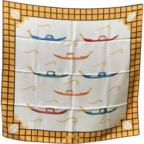 Pre-owned Silk scarves , female, Sizes: ONE SIZE - Bvlgari Vintage - Modalova