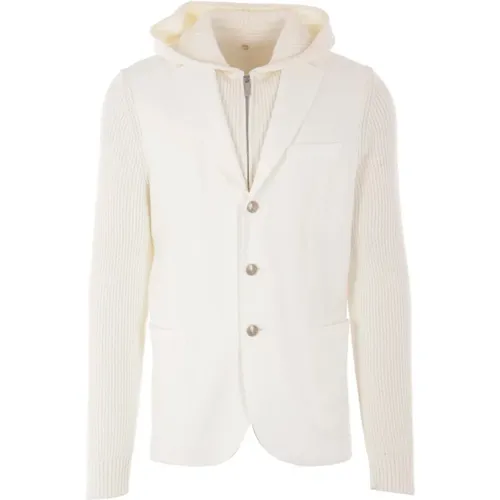 Blazers, male, , Size: L Jacket with Classic Lapel - Eleventy - Modalova