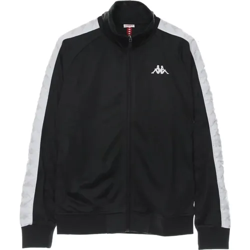 Schmale Herren Trainingsjacke Schwarz/Weiß/Grau - Kappa - Modalova