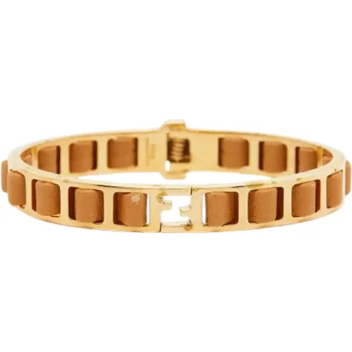 Pre-owned Jewellery, female, , Size: ONE SIZE Pre-owned Leather bracelets - Fendi Vintage - Modalova