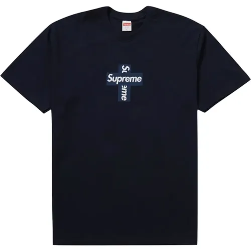 Limitierte Auflage Cross Box Logo Tee , Herren, Größe: S - Supreme - Modalova