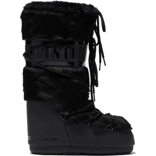 MB Icon Kunstfell , Damen, Größe: 39 EU - moon boot - Modalova