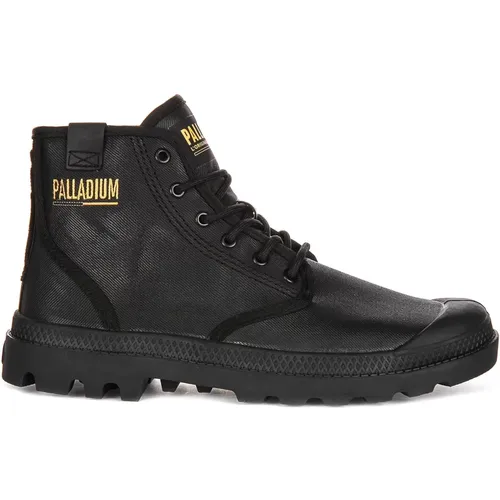 Coated Hi Ankle Boots in , male, Sizes: 7 UK, 9 UK, 10 1/2 UK, 6 UK, 4 UK, 12 UK, 3 UK - Palladium - Modalova