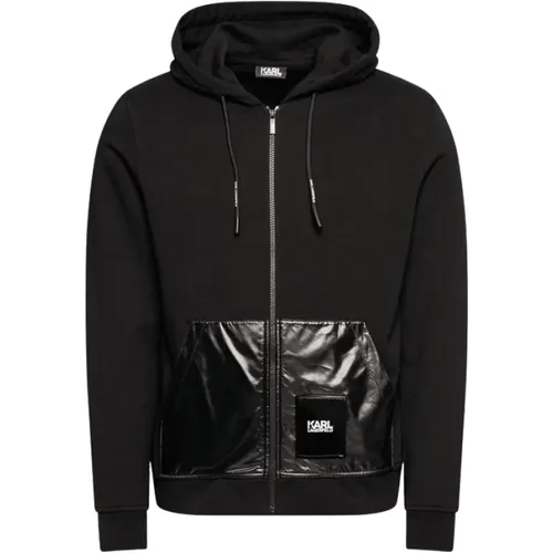 Zip-throughs, male, , Size: M Zip Sweatshirt - L - Karl Lagerfeld - Modalova