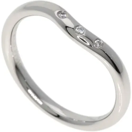 Pre-owned Jewellery, female, , Size: ONE SIZE Pre-owned Platinum rings - Tiffany & Co. Pre-owned - Modalova