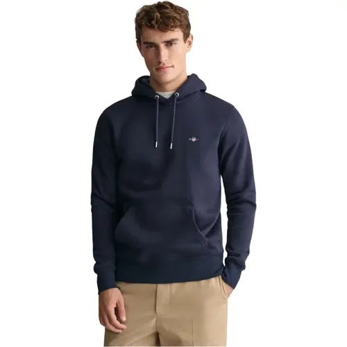 Hoodies, male, , Size: S Hooded Sweatshirt Shield - Gant - Modalova