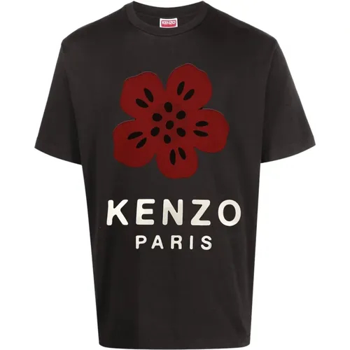 Baumwoll Logo Patch T-shirt Kenzo - Kenzo - Modalova