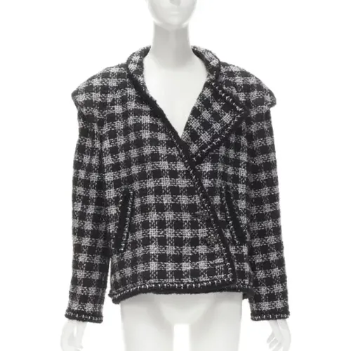 Pre-owned Wool outerwear , female, Sizes: XL - Chanel Vintage - Modalova