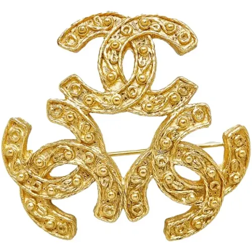 Pre-owned Metal brooches , female, Sizes: ONE SIZE - Chanel Vintage - Modalova