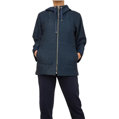 Blauer Jersey Mantel , Damen, Größe: XL - Liu Jo - Modalova