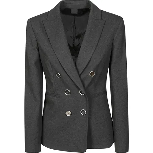 Blazers, female, , Size: XS Stylish Point Fabric Jacket - pinko - Modalova