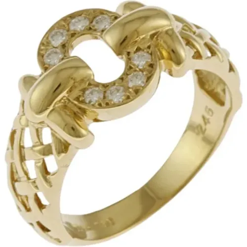 Pre-owned Jewellery, female, , Size: ONE SIZE Pre-owned Gold dior-jewelry - Dior Vintage - Modalova