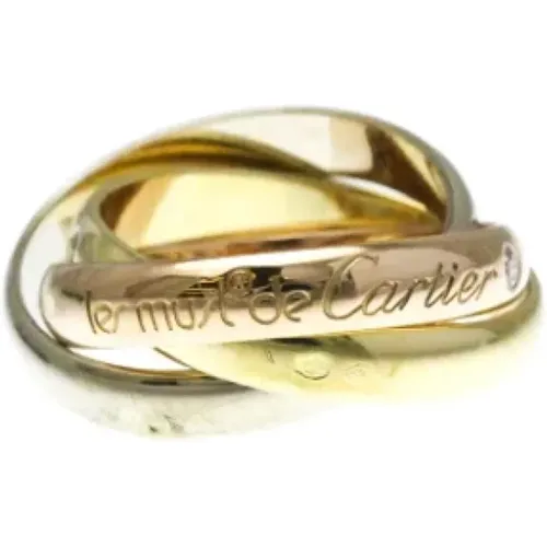 Pre-owned Jewellery, female, , Size: ONE SIZE Pre-owned Rose Gold rings - Cartier Vintage - Modalova