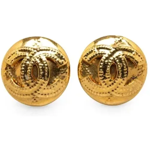 Pre-owned Jewellery, female, , Size: ONE SIZE Pre-owned Metal earrings - Chanel Vintage - Modalova