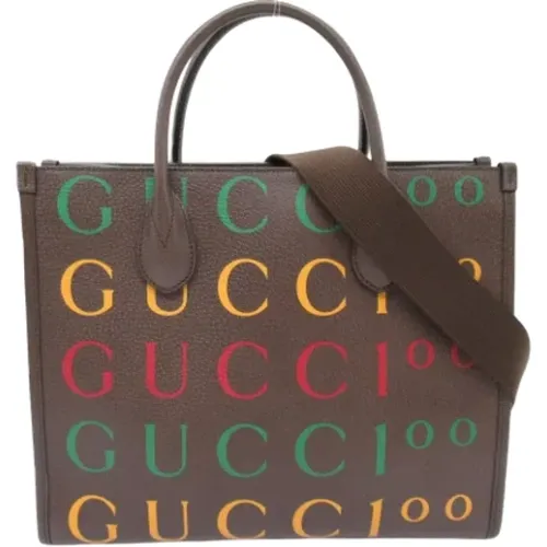 Pre-owned Tote Bags, female, , Size: ONE SIZE Pre-owned Fabric gucci-bags - Gucci Vintage - Modalova