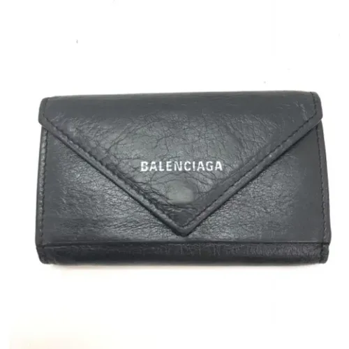 Pre-owned Wallets, male, , Size: ONE SIZE Pre-owned Leather wallets - Balenciaga Vintage - Modalova