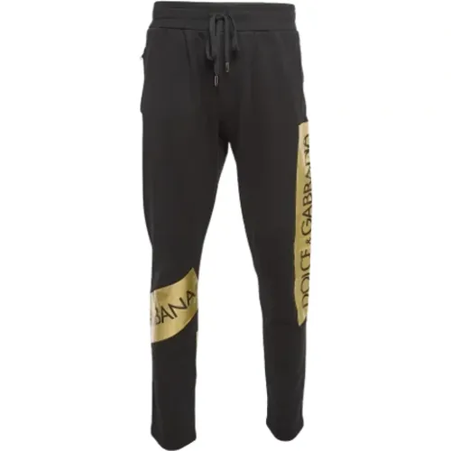 Pre-owned Trousers, male, , Size: 3XS Pre-owned Cotton bottoms - Dolce & Gabbana Pre-owned - Modalova