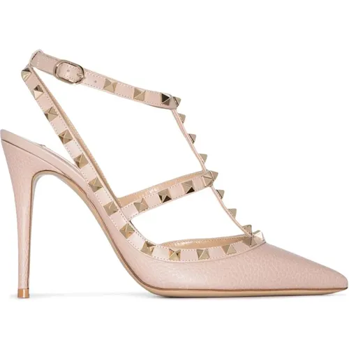 Pumps, female, , Size: 9 US Rockstud Cage Sandals - Valentino Garavani - Modalova