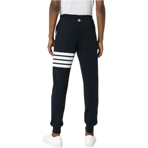 Navyblaue 4-Streifen-Sportliche Hose,Sweatpants - Thom Browne - Modalova