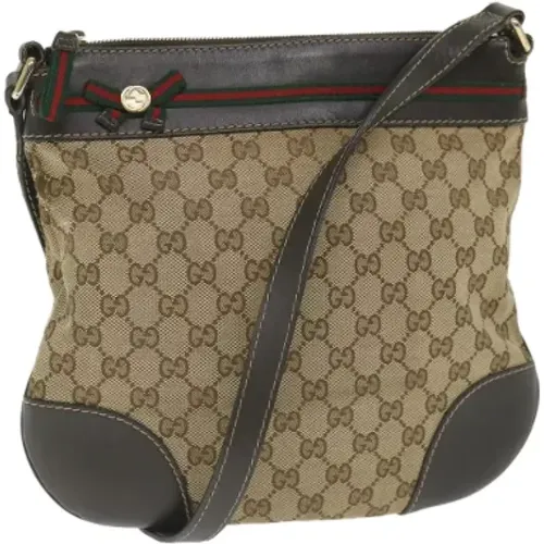 Pre-owned Canvas shoulder-bags , female, Sizes: ONE SIZE - Gucci Vintage - Modalova