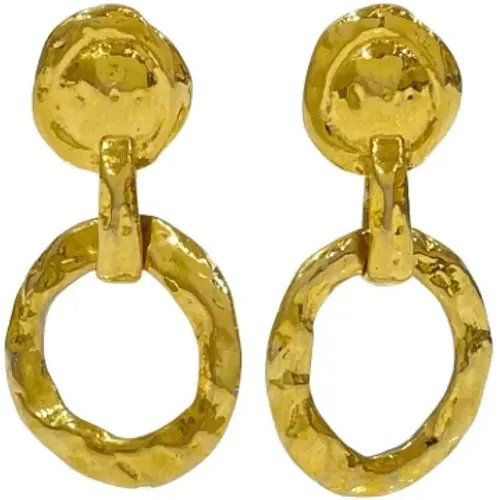 Pre-owned Jewellery, female, , Size: ONE SIZE Pre-owned Metal earrings - Yves Saint Laurent Vintage - Modalova