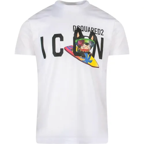 T-Shirts, male, , Size: XL Logo T-Shirt - Dsquared2 - Modalova