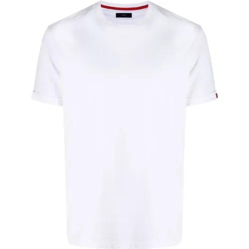 T-Shirts und Polos Weiß , Herren, Größe: M - Fay - Modalova